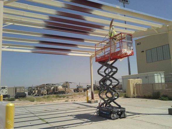 Exterior canopy work